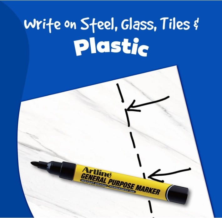ปากกาเคมี ARTLINE EKPR-GPM หัวกลม 1.5 มม. สี ดำ_5